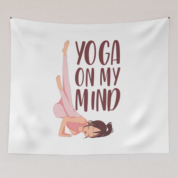 Item preview, Yoga On My Mind - White designed and sold by crazycollective.