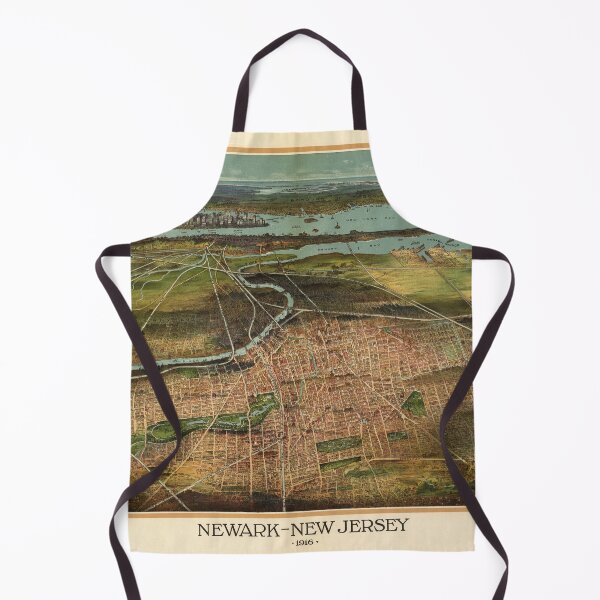 Item preview, Vintage 1916 Map of Newark-New Jersery designed and sold by Gin  Neko.