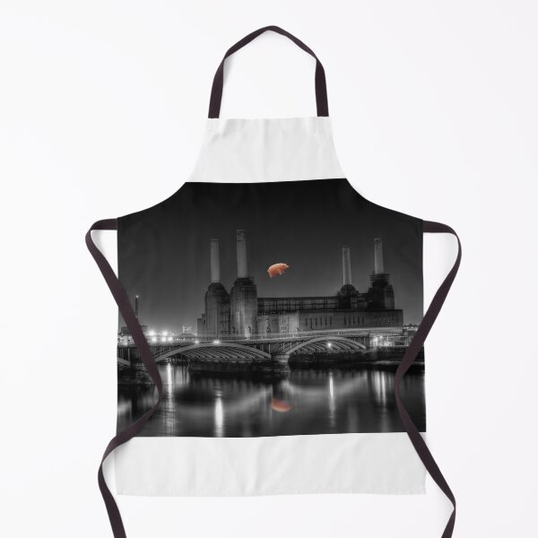 Item preview, battersea power station black and white with reflected pig designed and sold by Dean messenger.