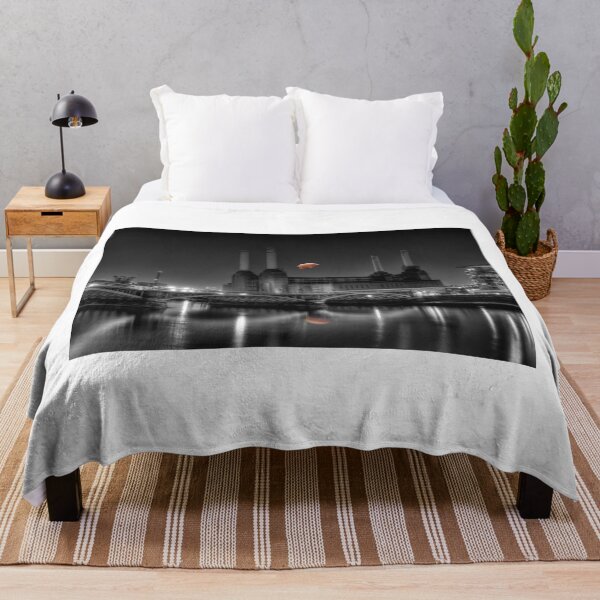 Item preview, battersea power station black and white with reflected pig designed and sold by Dean messenger.