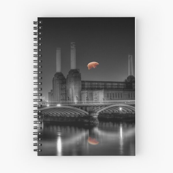 Item preview, battersea power station black and white with reflected pig designed and sold by Dean messenger.