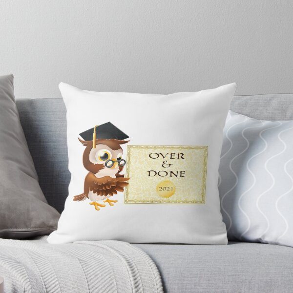 Item preview, Owl Over & Done! 2021 (on White) designed and sold by PawsitiveMum.