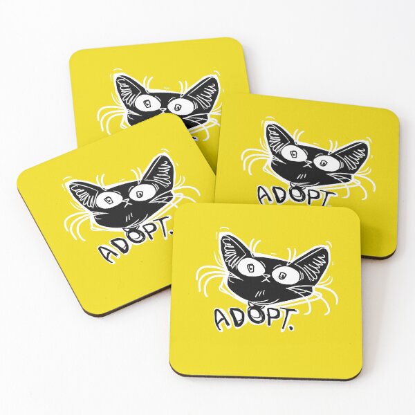 Item preview, ADOPT funny black cat stare  designed and sold by Deathoftheself.