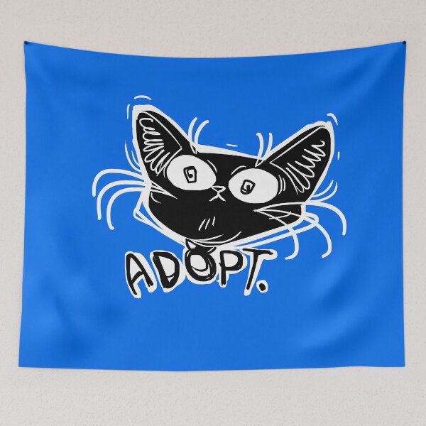 Item preview, ADOPT funny black cat stare  designed and sold by Deathoftheself.