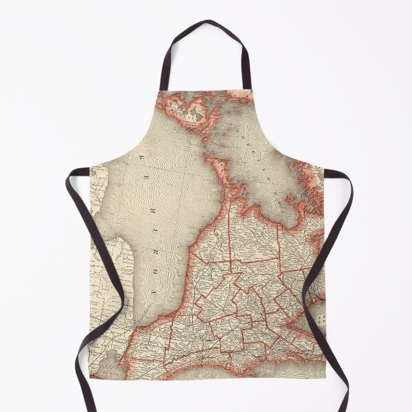 Item preview, Vintage Map of Southern Ontario and Georgian Bay, Lake Huron, Lake Erie designed and sold by Gin Neko.
