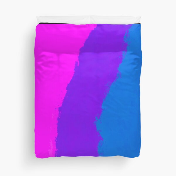 Painted Bisexual Flag Duvet Cover