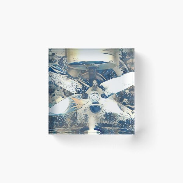 Artikelvorschau, AI Art No.9 - Man at the Crossroads als The Great Wave vor Kanagawa entworfen und verkauft von a-initiative.