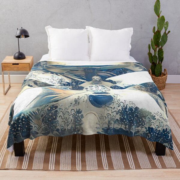 Item preview, AI Art No.9 - Man at the Crossroads as The Great Wave off Kanagawa designed and sold by a-initiative.
