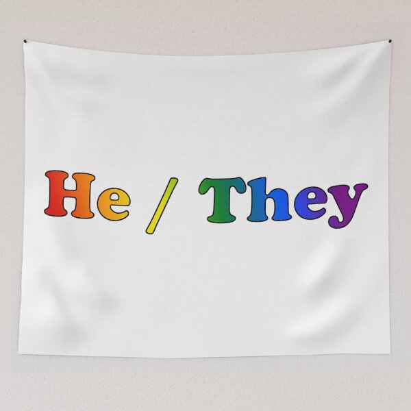 Item preview, He / They Rainbow designed and sold by CaptinAubs.