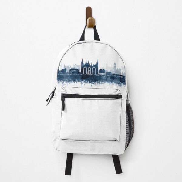 Item preview, Peterborough Skyline Watercolor Navy Blue by Zouzounio Art designed and sold by zouzounioart.