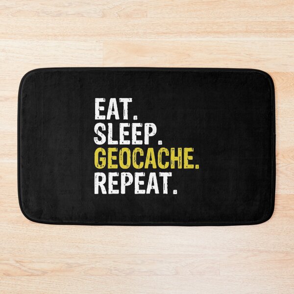 Item preview, Eat Sleep Geocache Repeat Geocaching Long Sleeve T-Shirt designed and sold by ryannokune.