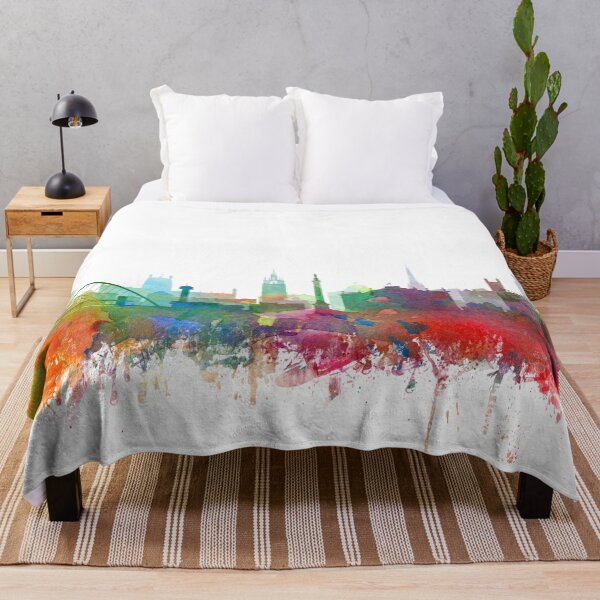 Item preview, Newcastle Skyline Watercolor by Zouzounio Art designed and sold by zouzounioart.