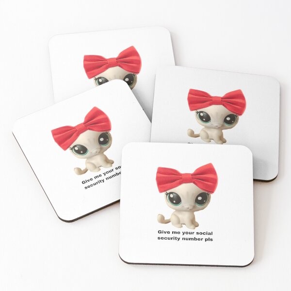 Item preview, Littlest pet shop kitty cat give me your social security number pls meme  designed and sold by dyslsexyia.