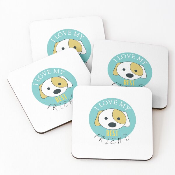 Item preview, I Love My Best Friend | I Love Dogs | Cute | Funny Dogs | Dog Lovers | design dv designed and sold by Mind-Your-Life.