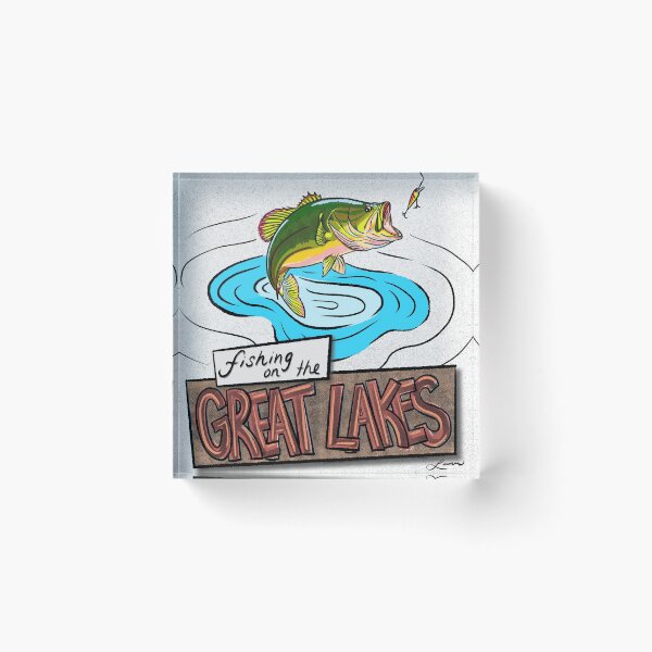 Item preview, Great Lakes Fishing designed and sold by GeoMeetsArt.