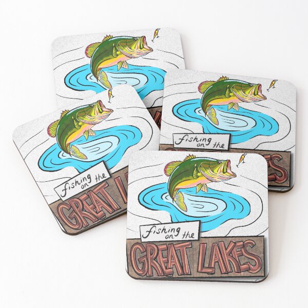 Item preview, Great Lakes Fishing designed and sold by GeoMeetsArt.