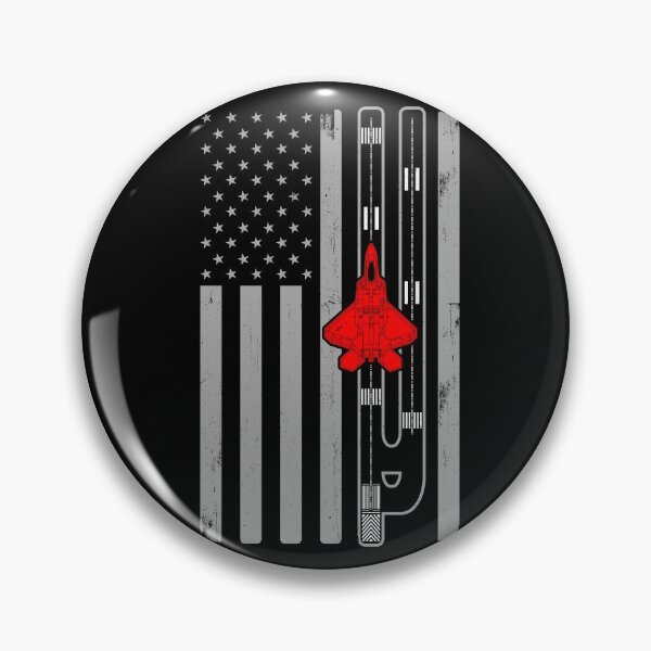 Artikelvorschau, F-22 Raptor Fighter Jet Airplane American Flag Runway F22 Gear entworfen und verkauft von DynamicDesign.