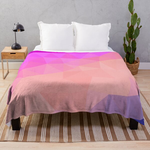 Item preview, Pink, Peach and Blue Abstract Geometric Triangle Pattern Design designed and sold by patternsoup.