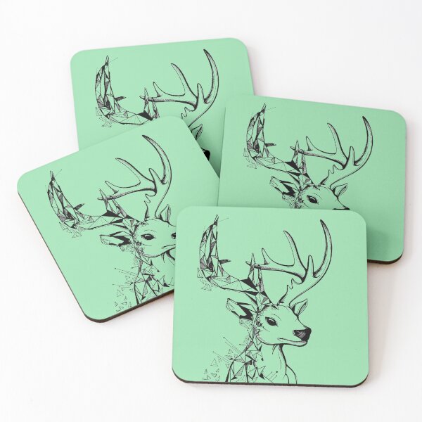 Item preview, Geometric Reindeer - Modern art designed and sold by PamAraico.