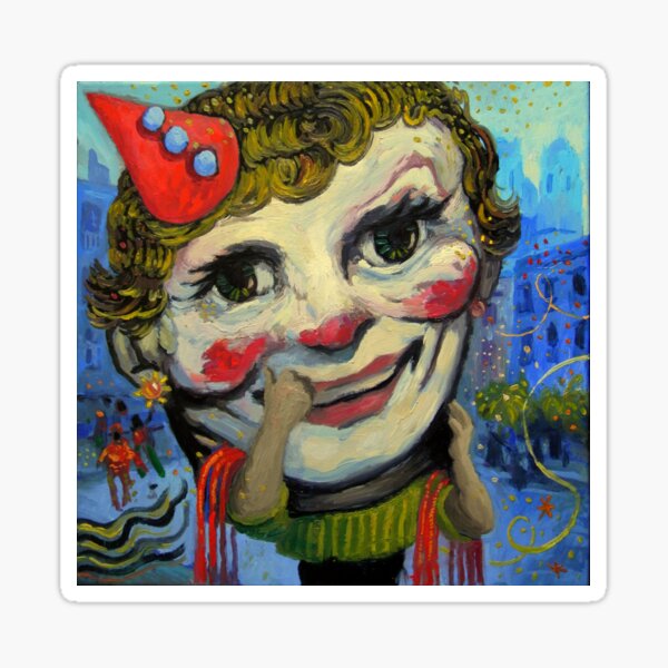 Carnival head Sticker
