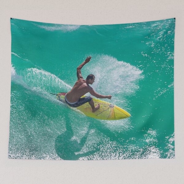 Item preview, Tapestries,Tapestry,throw blankets,comforters,duvet covers ,Surfing wave,wave, wall art, art, ocean, sea, blue,nature, water, wave, waves designed and sold by eyesight4vision.