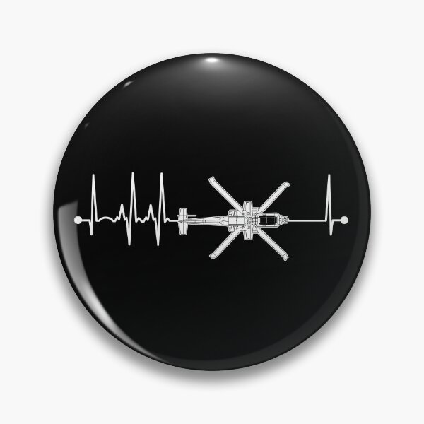Artikelvorschau, AH64 Apache Heartbeat EKG Pulse Military Helicopter Pilot Gear entworfen und verkauft von DynamicDesign.
