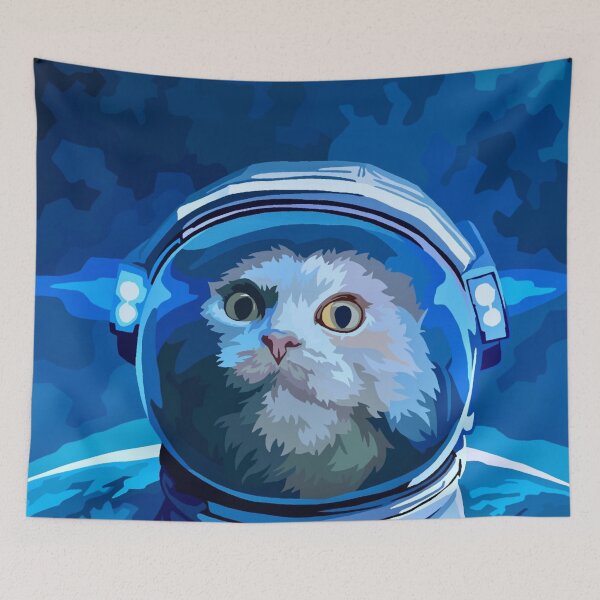 Item preview, Astronaut Cat in Space designed and sold by GL Digital Artwork .