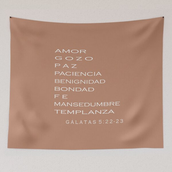 Item preview, Gálatas 5:22-23, Spanish Bible Verse designed and sold by Aryam Quotes.