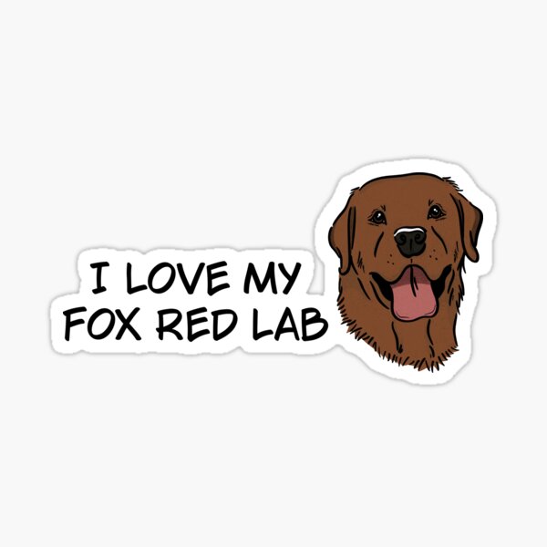 Item preview, I Love My Fox Red Labrador  designed and sold by rmcbuckeye.