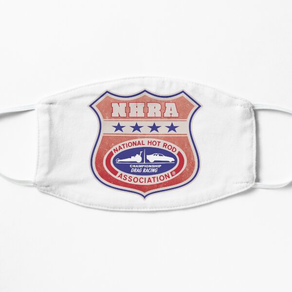 Vintage, distressed NHRA logo Flat Mask