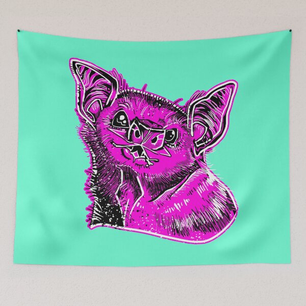 Item preview, GOT BLOOD? Neon cute Vampire bat face shirt  designed and sold by Deathoftheself.
