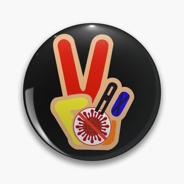 Item preview, Peace Sign Double Vax Vaxxed hand gesture greeting. Fully vaccinated, Covid19 vaccine. designed and sold by GTOATlogos.