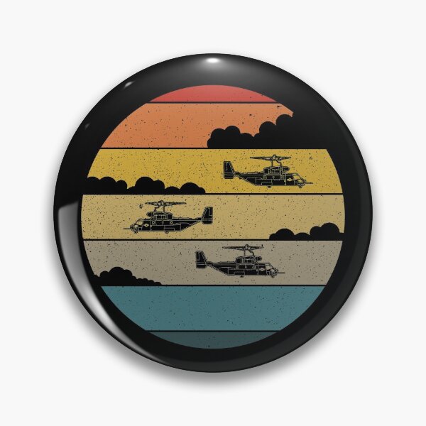 Artikelvorschau, V-22 Osprey Retro Sunset Helicopter Flying V22 Osprey Gear entworfen und verkauft von DynamicDesign.