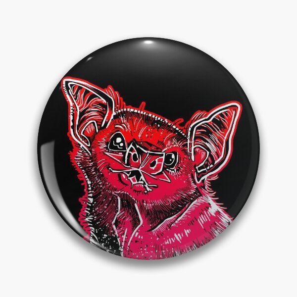 Item preview, GOT BLOOD? Neon cute Vampire bat face shirt RED designed and sold by Deathoftheself.