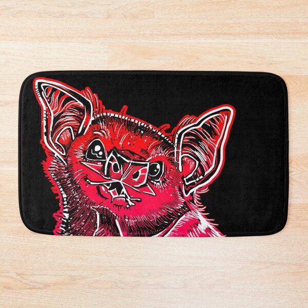 Item preview, GOT BLOOD? Neon cute Vampire bat face shirt RED designed and sold by Deathoftheself.