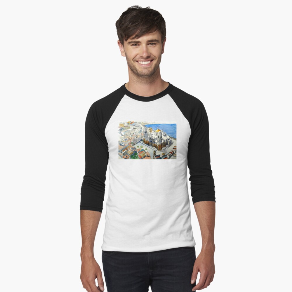 Vista previa del artículo con la obra «Camiseta ¾ estilo béisbol», diseñado y vendido por Islakartare.