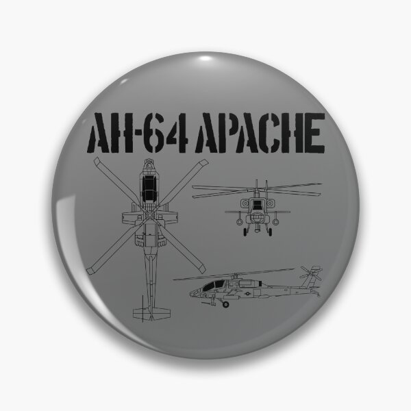 Item preview, AH64 Apache Schematic Military Attack Helicopter Apache Gear designed and sold by DynamicDesign.