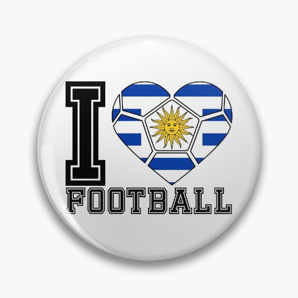 Artikelvorschau, I Heart Uruguay Fußball / Fußball Flagge Grafik #2 entworfen und verkauft von iheartsport.