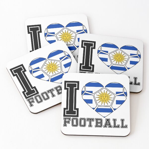 Item preview, I Heart Uruguay Football / Soccer Flag Graphic #2 designed and sold by iheartsport.