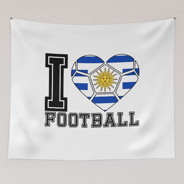 Item preview, I Heart Uruguay Football / Soccer Flag Graphic #2 designed and sold by iheartsport.