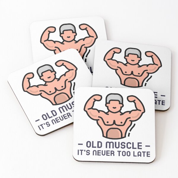 Item preview, OLD MUSCLE IT'S NEVER TOO LATE designed and sold by PeterButtercup.