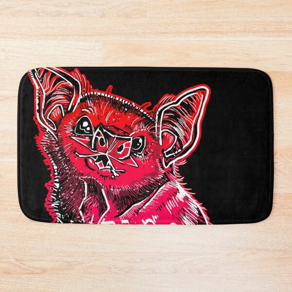 Item preview, GOT BLOOD? Neon cute Vampire bat face shirt RED 2 designed and sold by Deathoftheself.