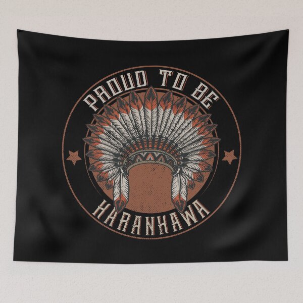 Item preview, Native American Tribe Indigenous People :Native American Proud to be Karankawa Tribe Headdress- Native American Shirt- First Nation Karankawa Shirt- Karankawa Gift designed and sold by nativeStor.