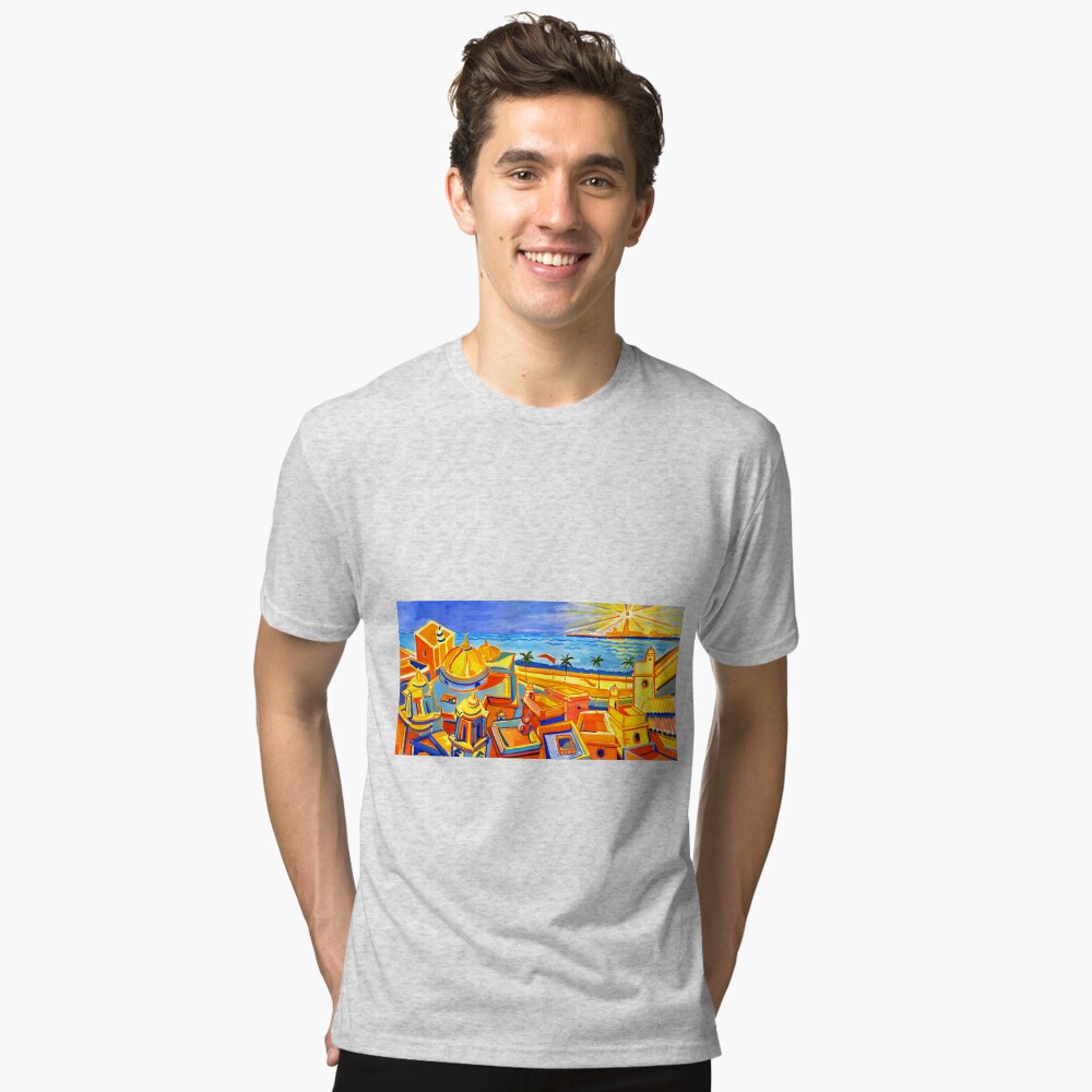 Vista previa del artículo con la obra «Camiseta de tejido mixto», diseñado y vendido por Islakartare.