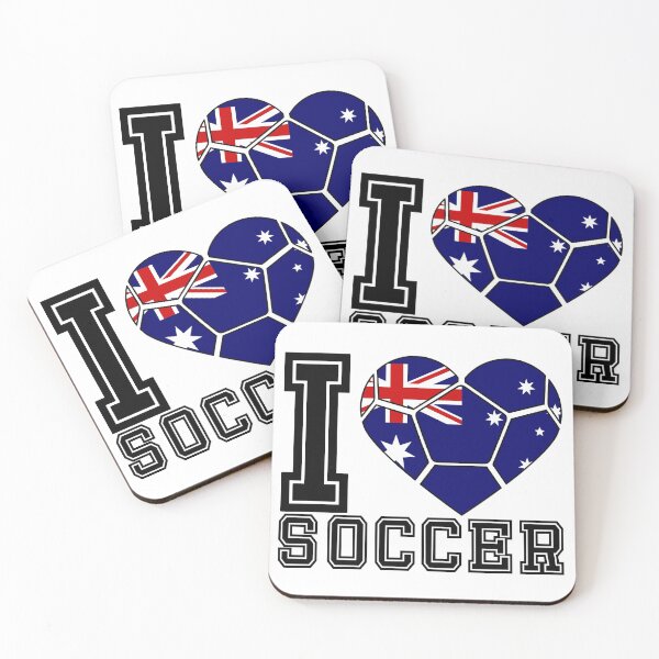 Item preview, I Heart Australia Soccer Flag Graphic designed and sold by iheartsport.