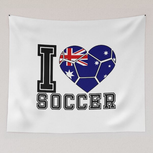 Item preview, I Heart Australia Soccer Flag Graphic designed and sold by iheartsport.