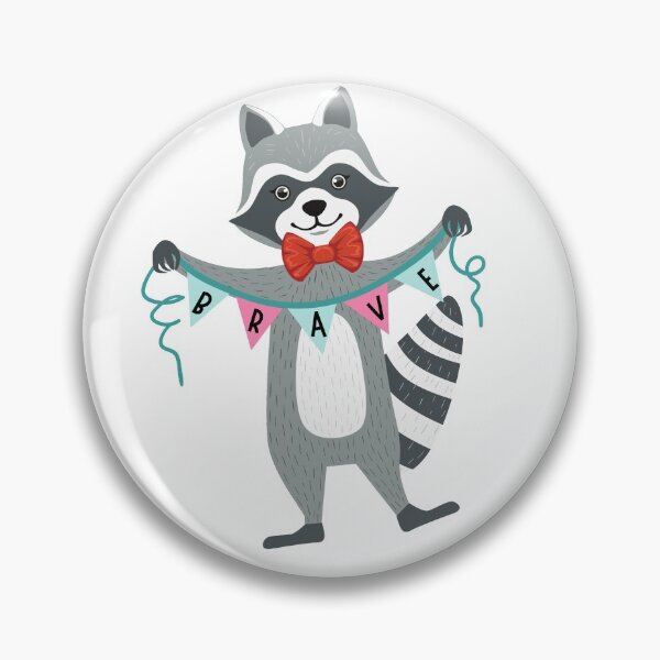 Item preview, Gutsy Kids are BRAVE - with Ricky the Raccoon designed and sold by GutsyCreations.