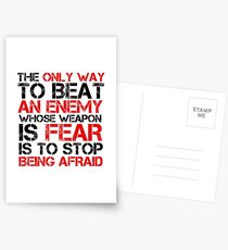 Political Freedom Terrorism Quote Fear Postcards