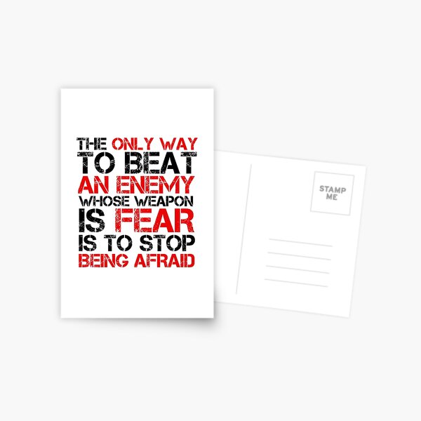 Political Freedom Terrorism Quote Fear Postcard