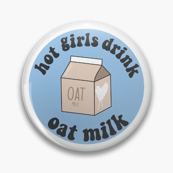 Item preview, hot girls drink oat milk circle designed and sold by ibella328.